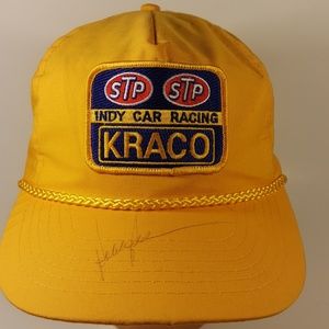 Vintage snapback hat stp indy car kraco